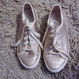 Girls Size 3 Keds Metallic Gold Kickstarts